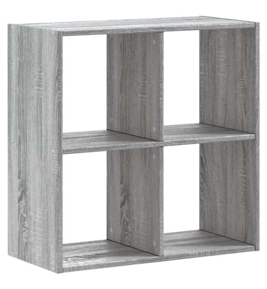 Bibliothèque sonoma gris 68,5x32x68,5 cm bois d'ingénierie