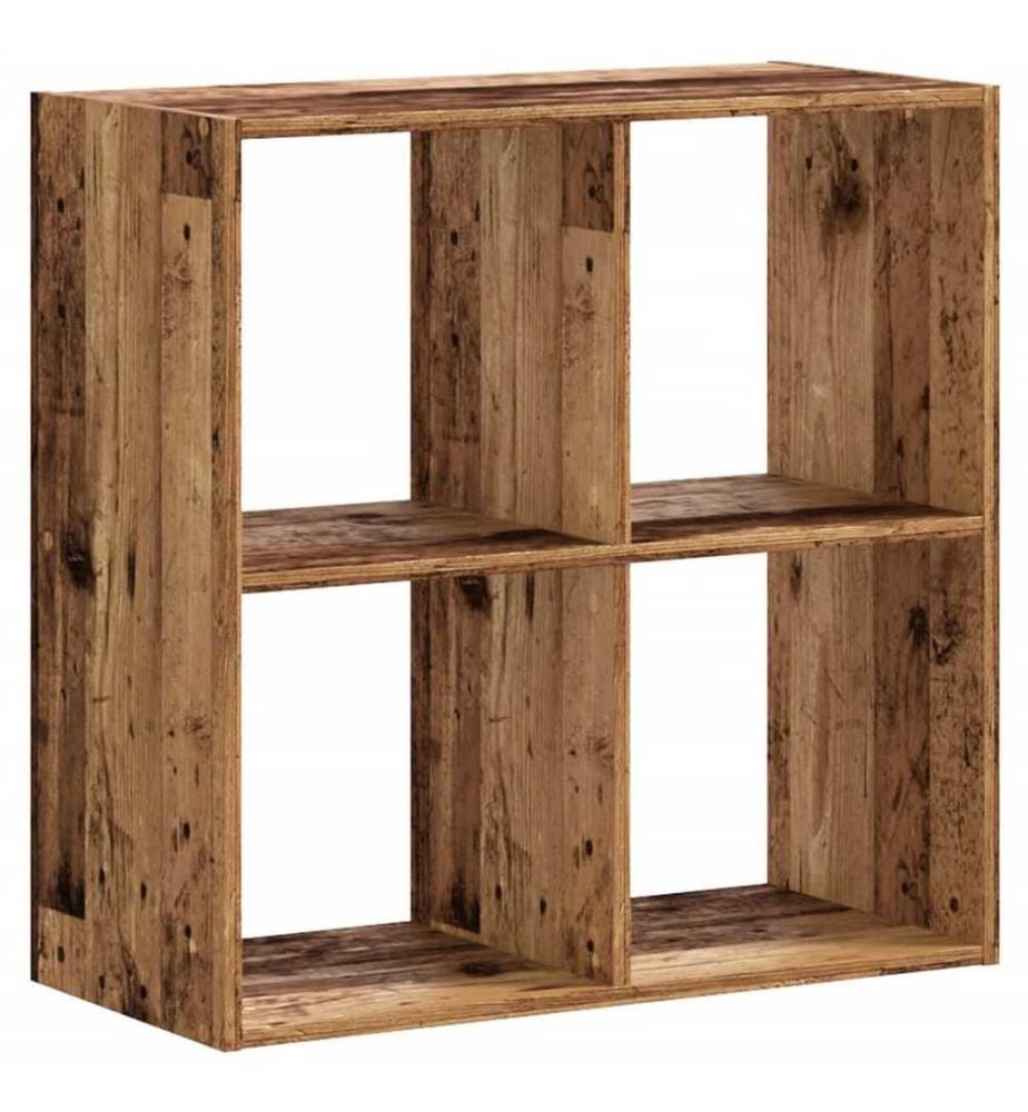 Bibliothèque vieux bois 68,5x32x68,5 cm bois d'ingénierie