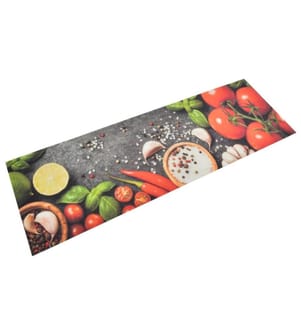 Küchenteppich Waschbar Gemüse 60x180 cm Samt