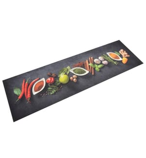 Küchenteppich Waschbar Gewürze 45x150 cm Samt