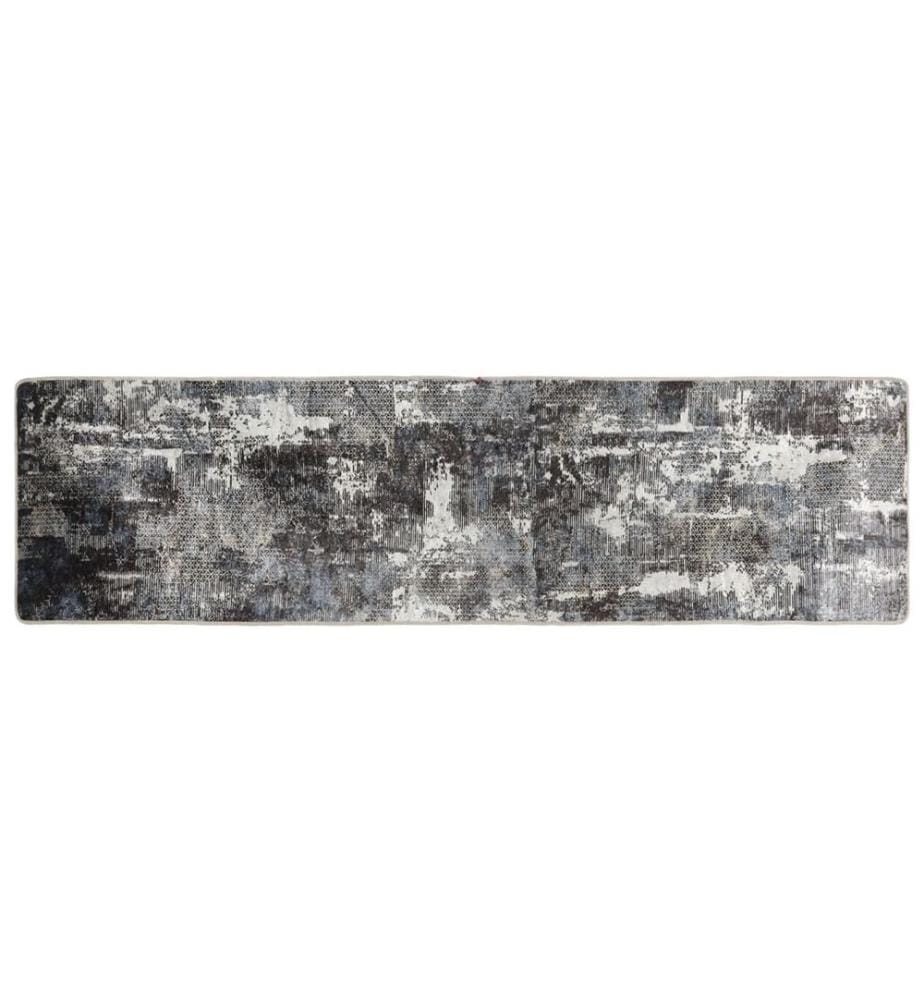Teppich Waschbar Mehrfarbig 80x300 cm Rutschfest