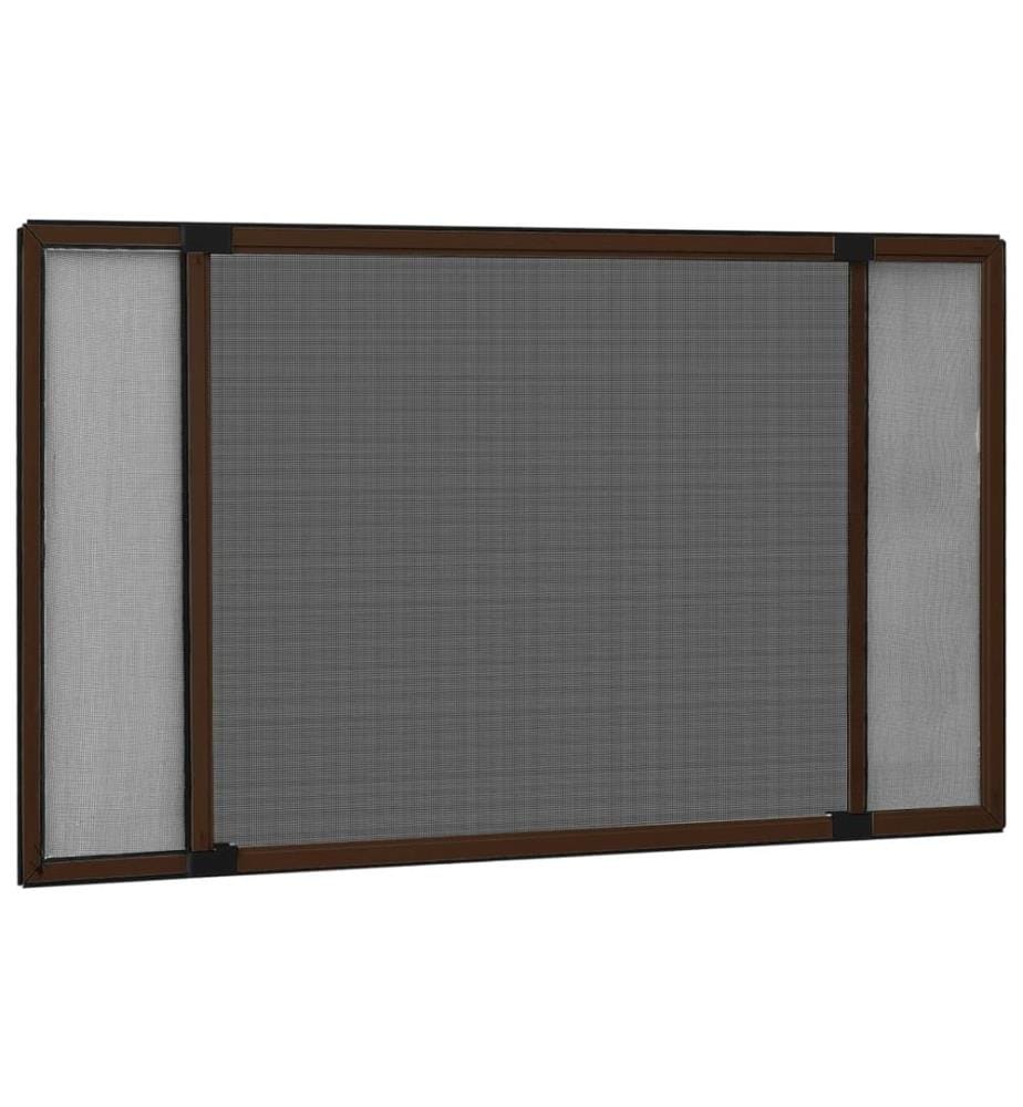 Ausziehbarer Insektenschutz für Fenster Braun (100-193)x75 cm