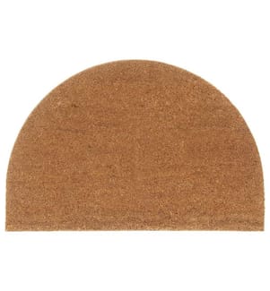 Fussmatte Natur Halbrund 60x90 cm Kokosfaser Getuftet