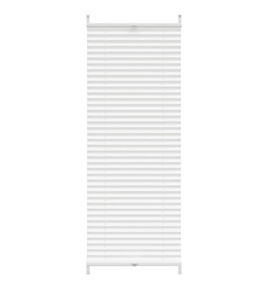 Verdunklungsplissee 40×100 cm Weiss