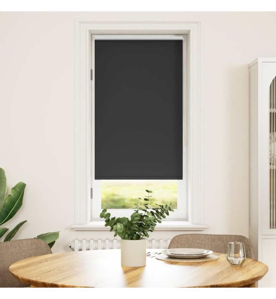 Verdunkelungsrollo 64,4 x 120 cm, Stoffbreite 60 cm, Schwarz