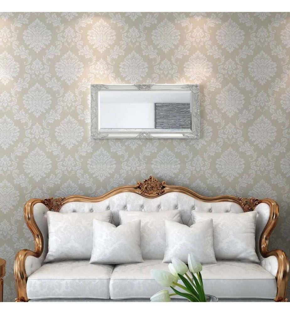 Wandspiegel im Barock-Stil 100x50 cm Silbern