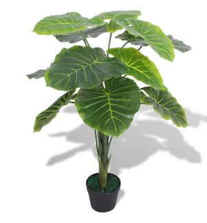 Künstliche Taro Pflanze mit Topf 85 cm Grün