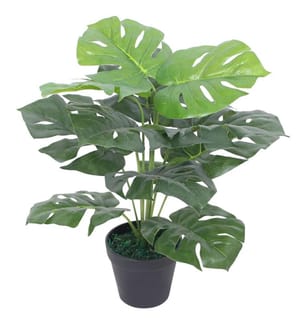 Künstliche Monstera-Pflanze mit Topf 45 cm Grün