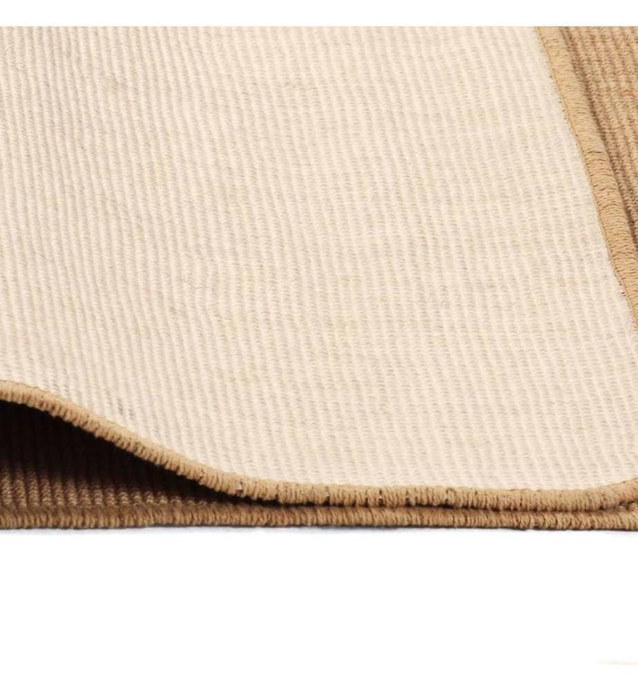 Teppich Jute mit Latexrücken 70x130 cm Natur