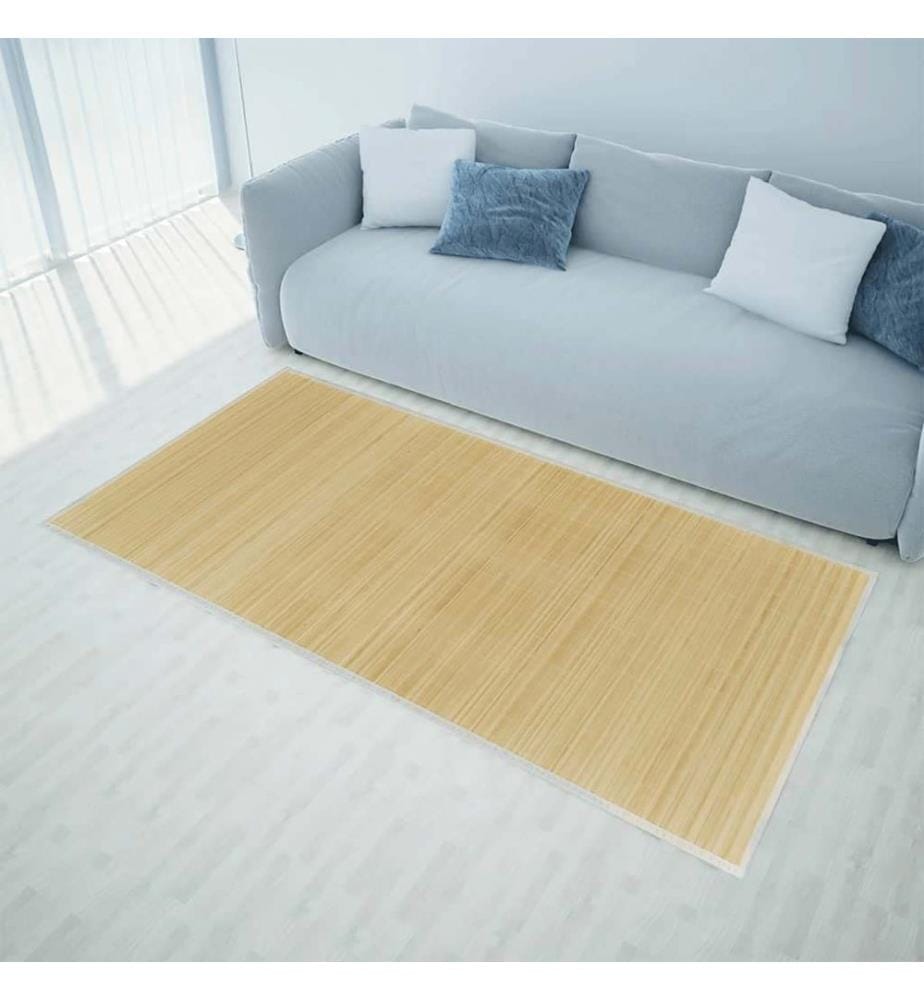 Teppich Bambus 100 x 160 cm Natur