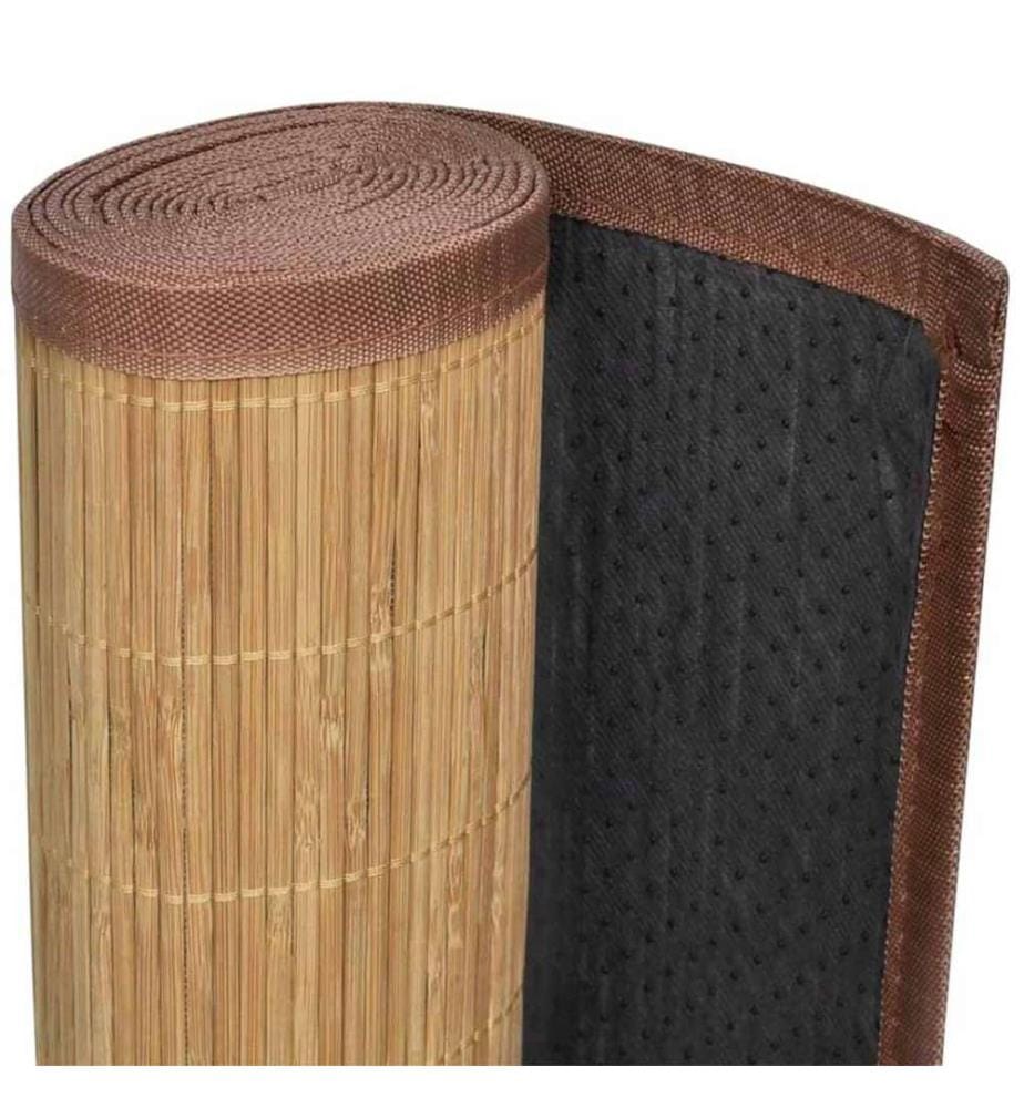 Teppich Bambus 100 x 160 cm Braun
