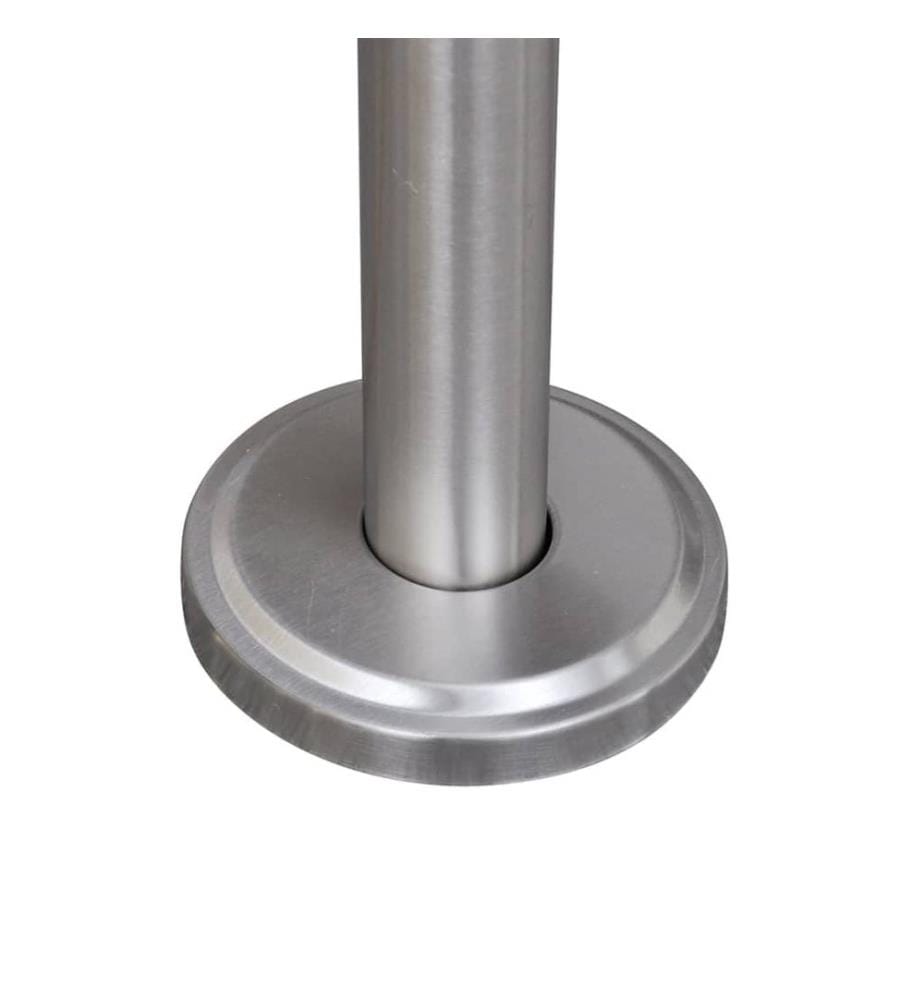 Double boîte à lettre sur support en acier inoxydable
