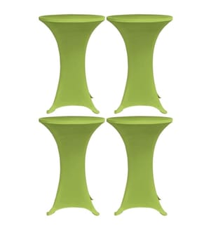 Stretch-Tischhussen 4 Stk. 80 cm Grün