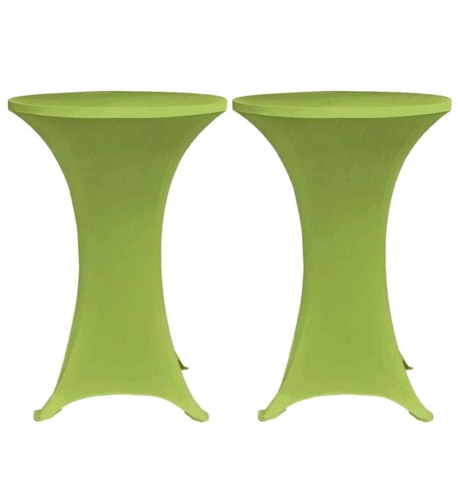 Stretch-Tischhussen 4 Stk. 80 cm Grün