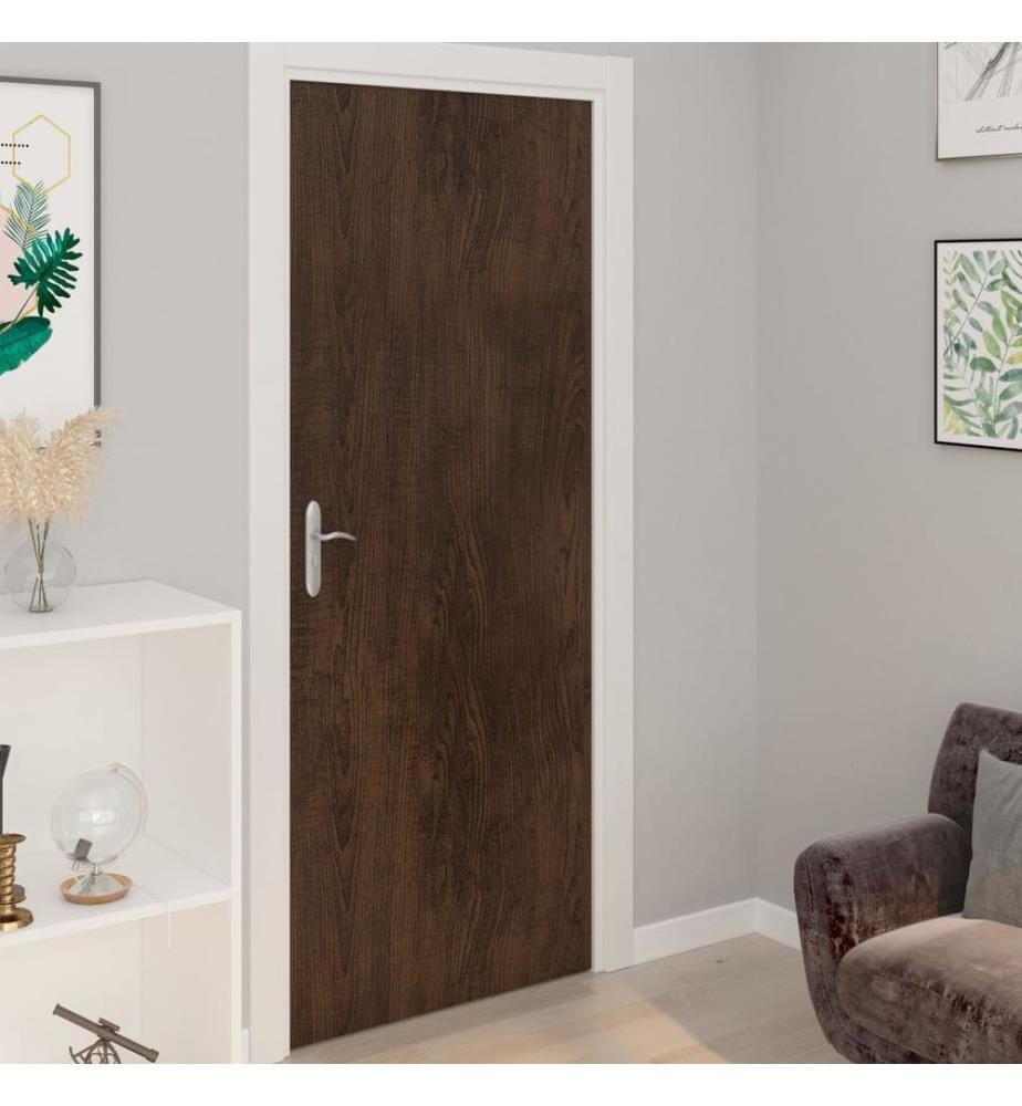Möbelfolien Selbstklebend 2 Stk. Dunkle Eiche 500x90 cm PVC
