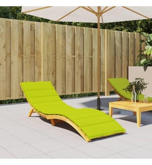 Coussin de chaise longue vert vif 200x70x3 cm tissu oxford