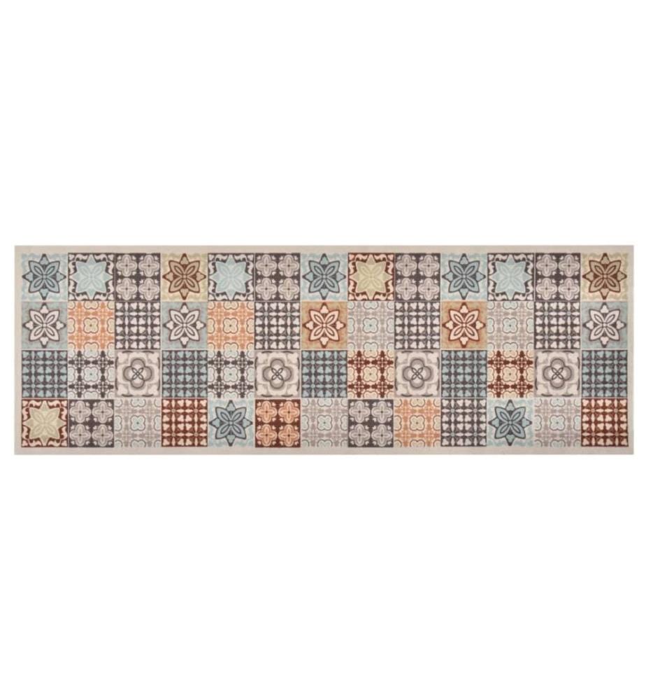 Küchenteppich Waschbar Mosaik Mehrfarbig 45x150 cm