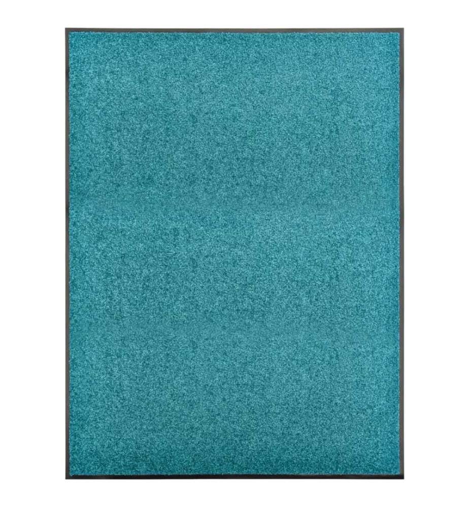 Fussmatte Waschbar Cyan 90x120 cm