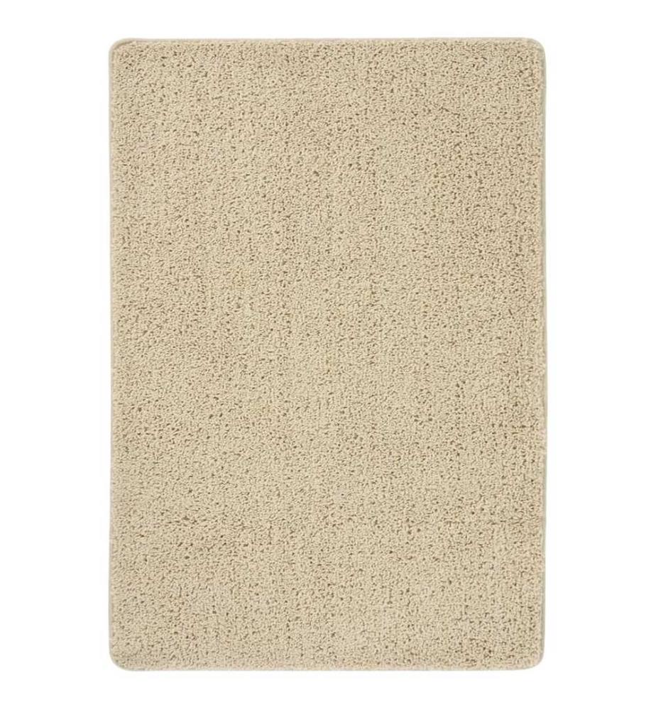 Shaggy-Teppich Creme 120x170 cm Rutschfest