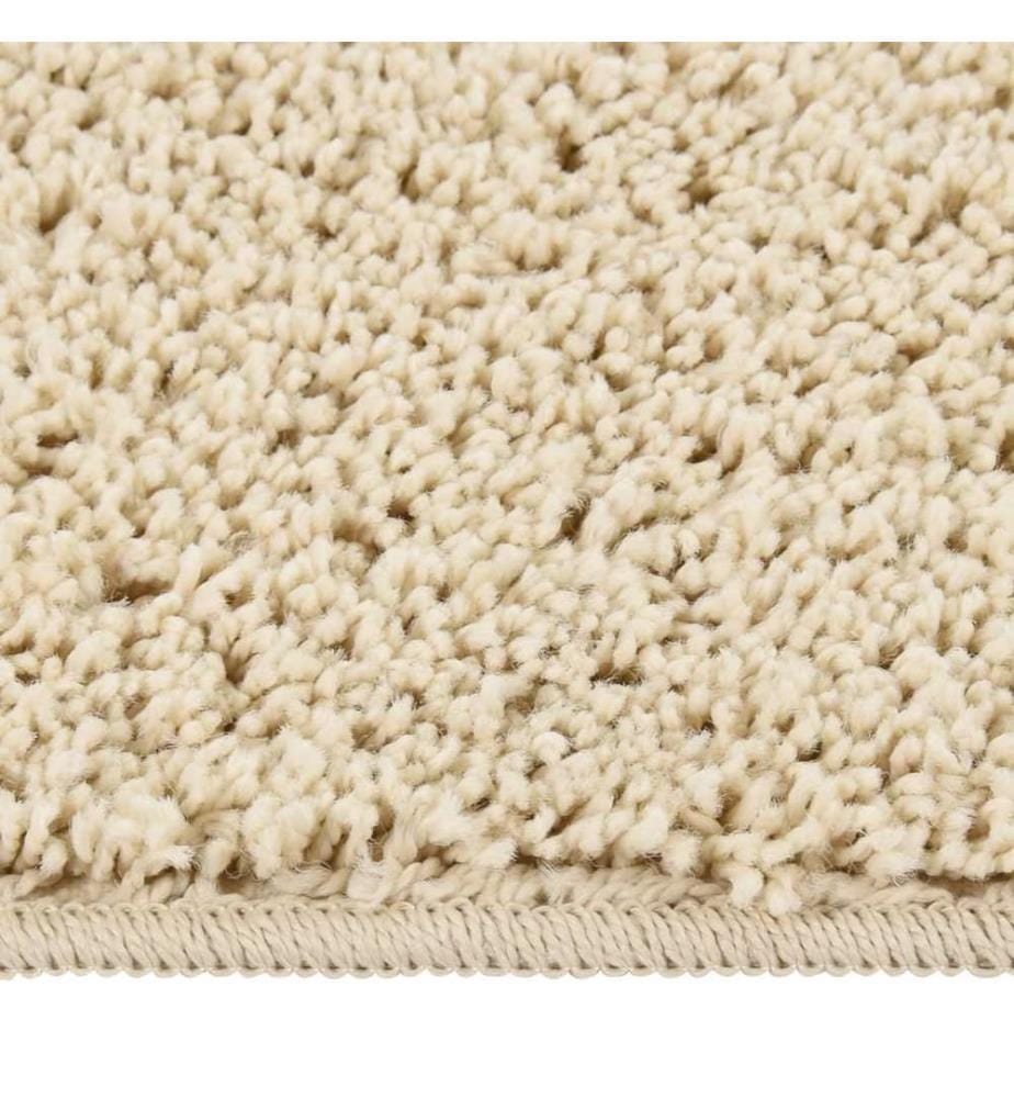 Shaggy-Teppich Creme 120x170 cm Rutschfest