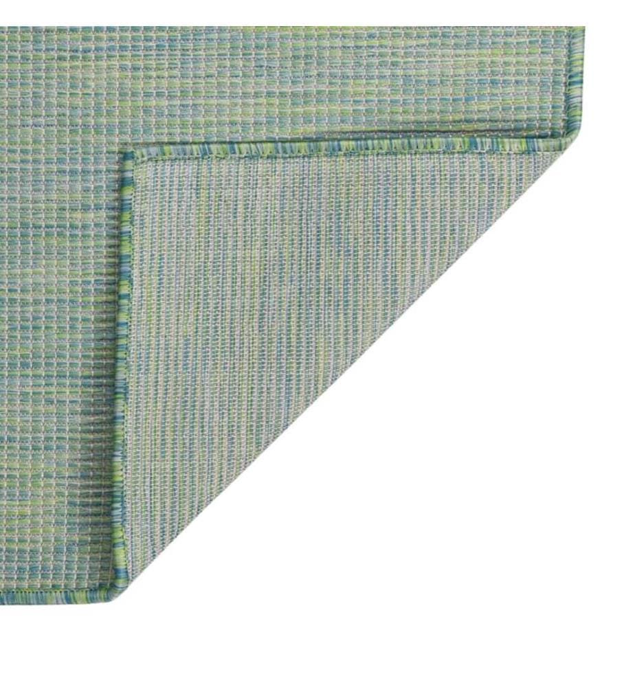 Outdoor-Teppich Flachgewebe 120x170 cm Türkis