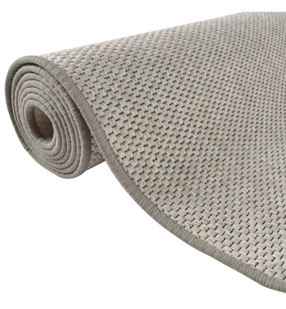 Teppichläufer Sisal-Optik Platina 80x400 cm