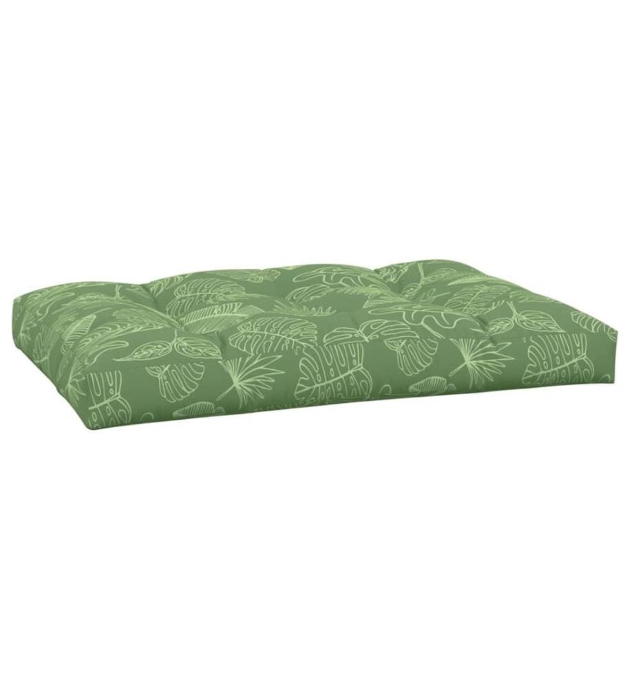 Palettenkissen Blattmuster 120x80x12 cm Stoff