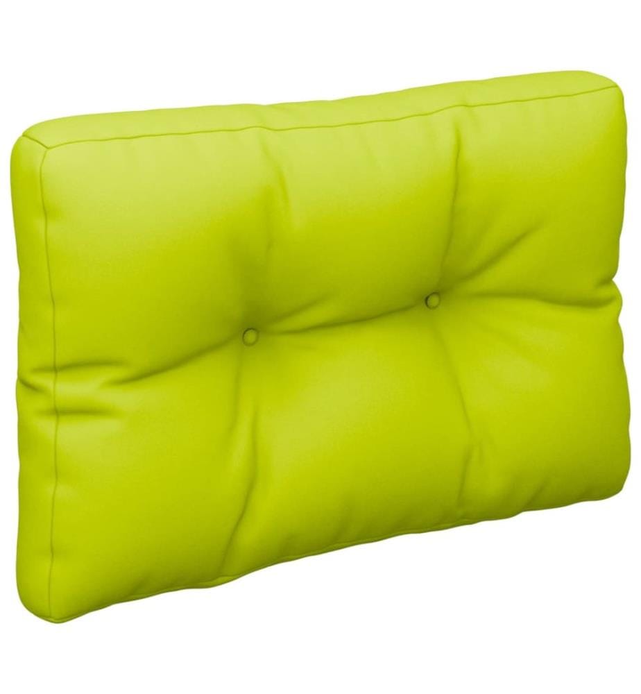 Coussin de palette vert vif 60x40x12 cm tissu