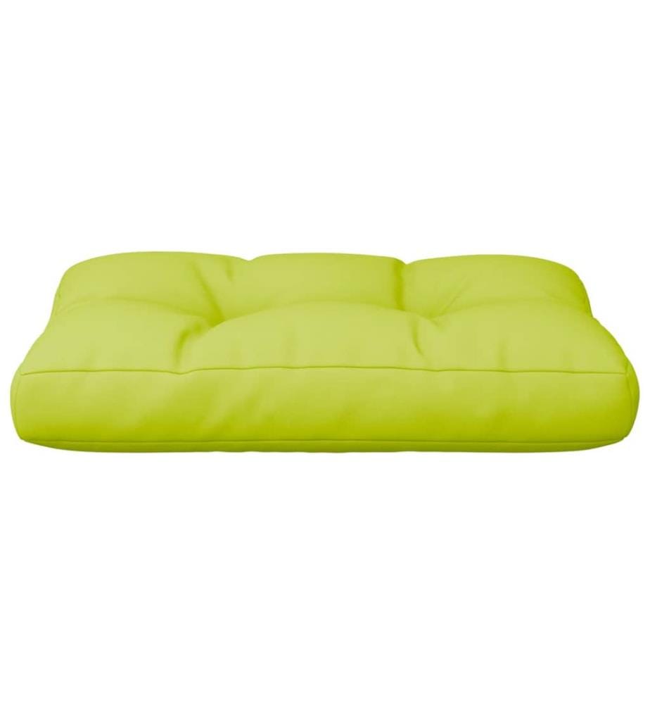 Coussin de palette vert vif 60x40x12 cm tissu