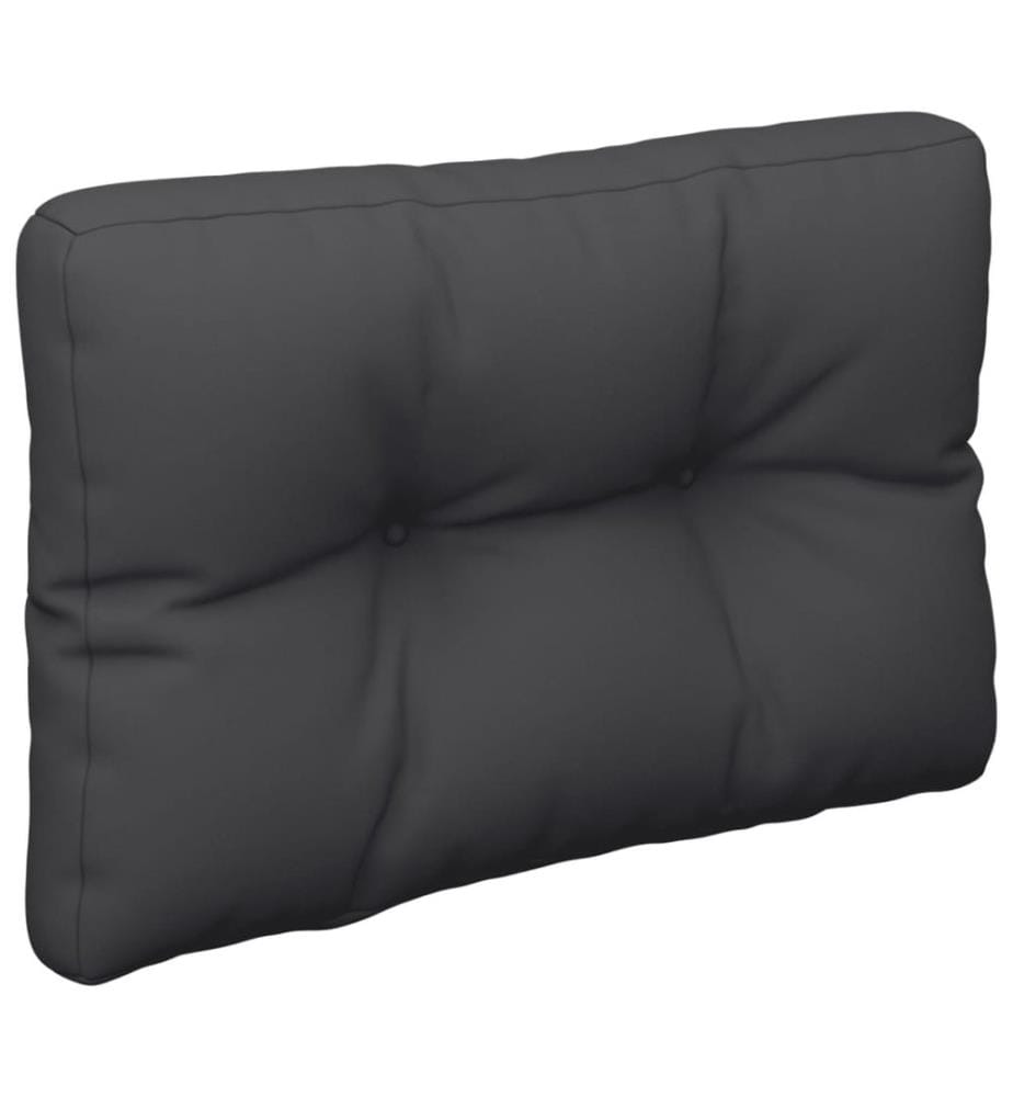 Coussins de palette lot de 2 noir tissu