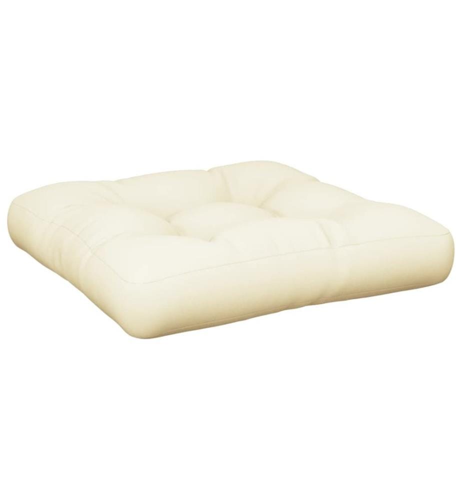Coussins de palette lot de 2 crème tissu