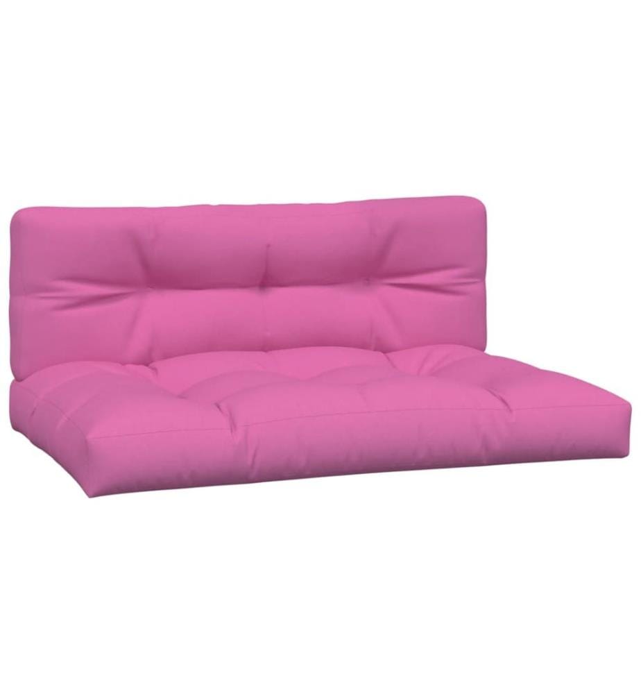Coussins de palette lot de 2 rose tissu