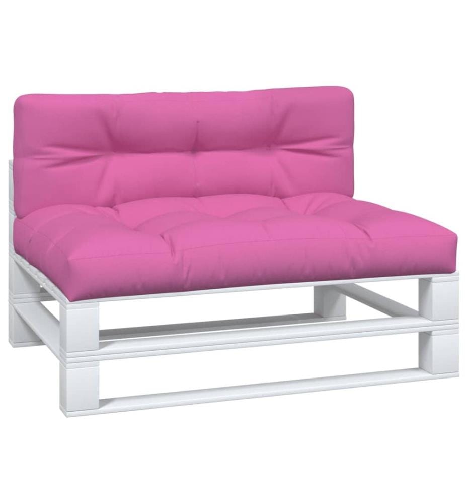 Coussins de palette lot de 2 rose tissu