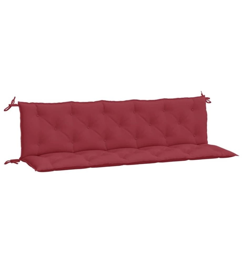 Gartenbank-Auflagen 2 Stk. Weinrot 180x50x7 cm Oxford-Gewebe