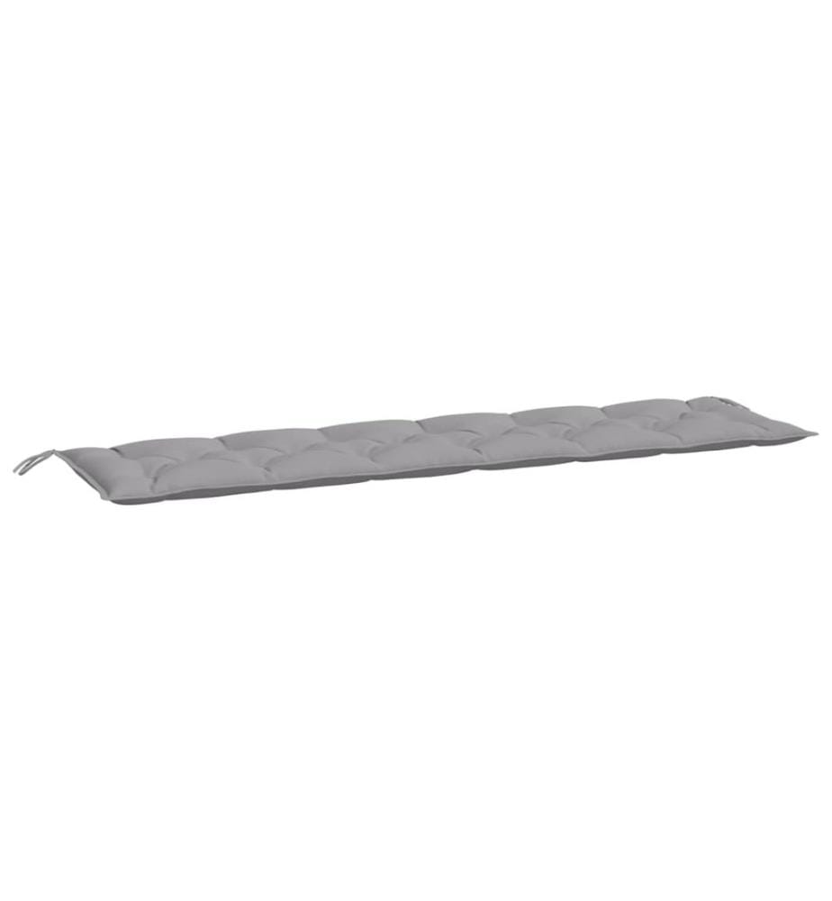 Gartenbank-Auflagen 2 Stk. Grau 200x50x7 cm Oxford-Gewebe