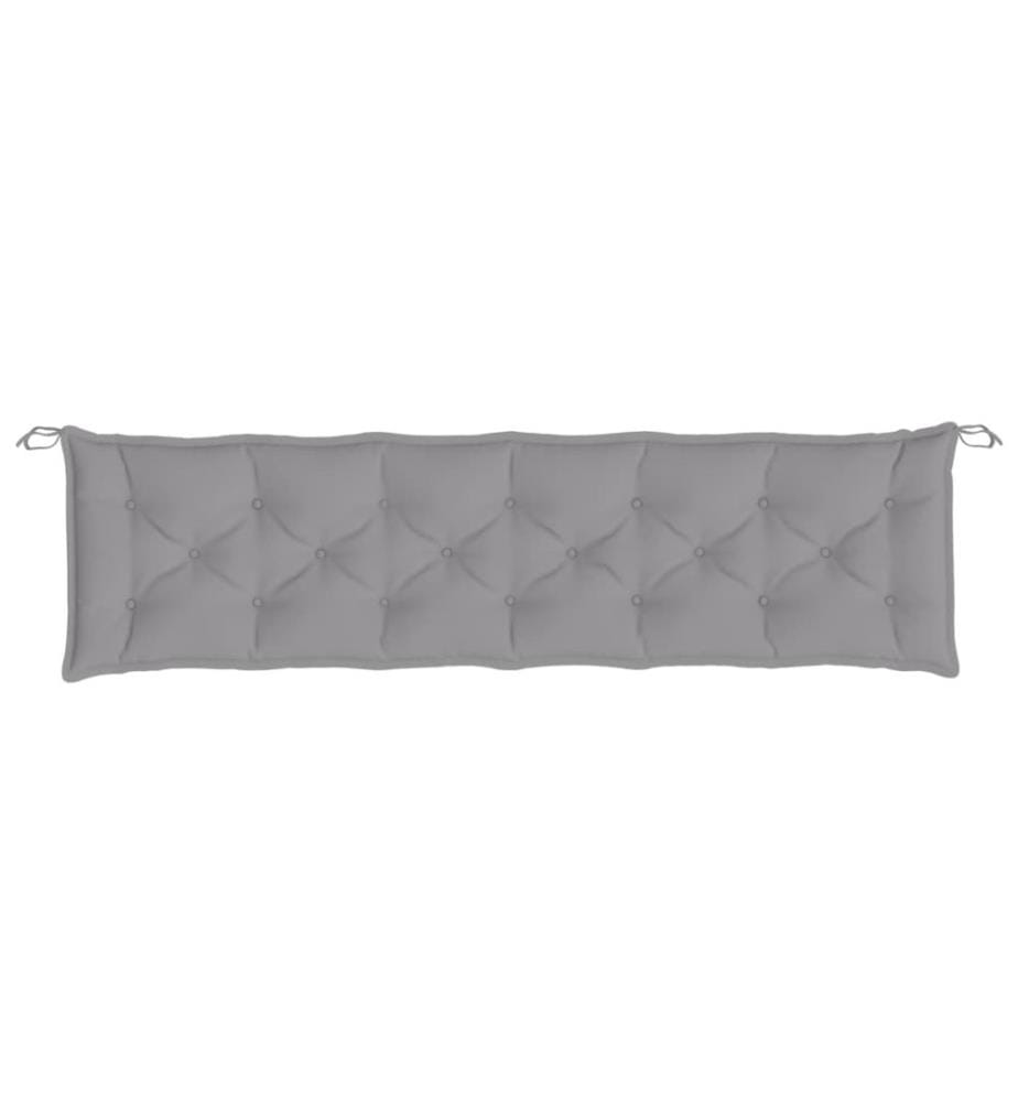 Gartenbank-Auflagen 2 Stk. Grau 200x50x7 cm Oxford-Gewebe