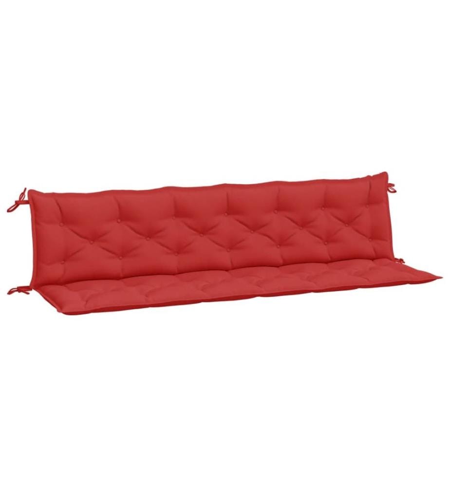Gartenbank-Auflagen 2 Stk. Rot 200x50x7 cm Oxford-Gewebe