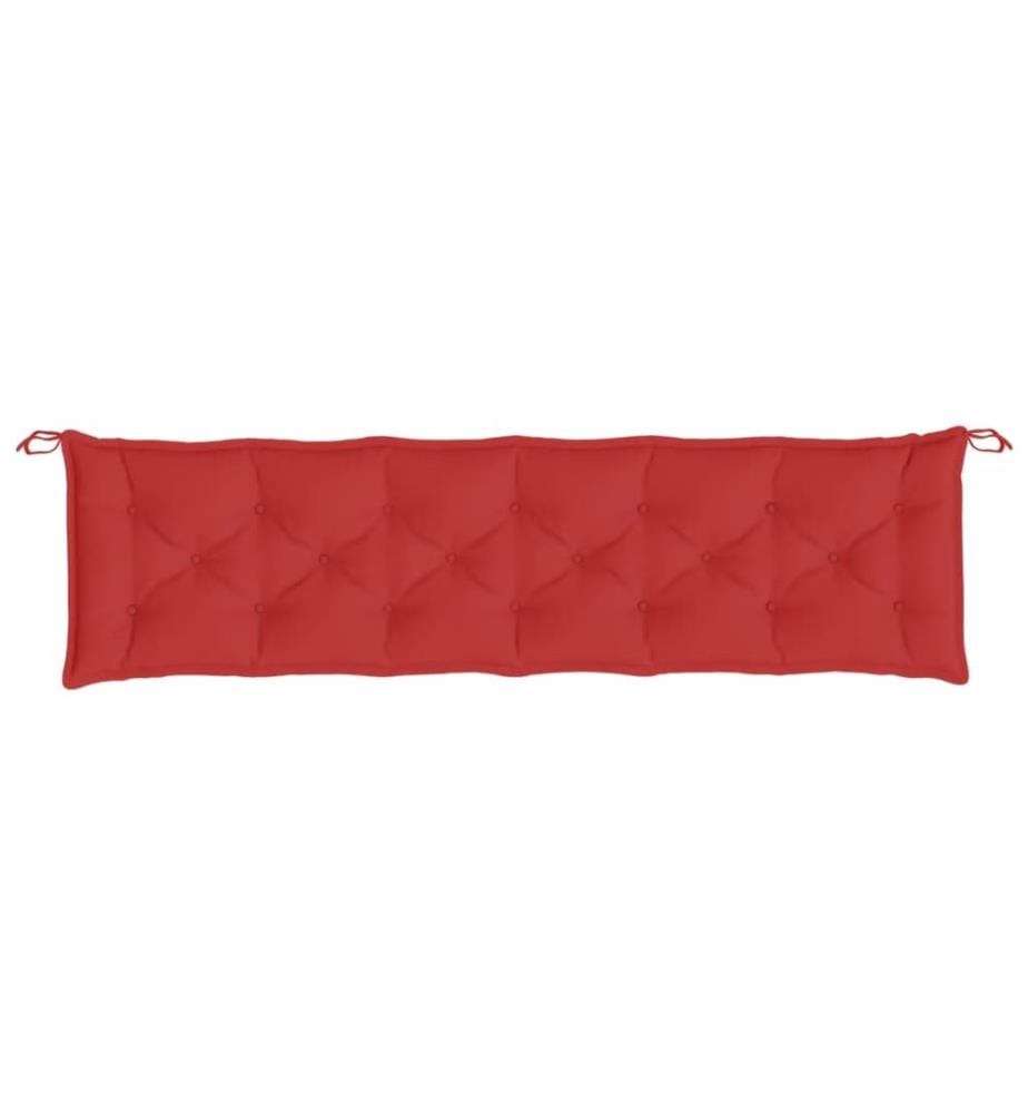 Gartenbank-Auflagen 2 Stk. Rot 200x50x7 cm Oxford-Gewebe