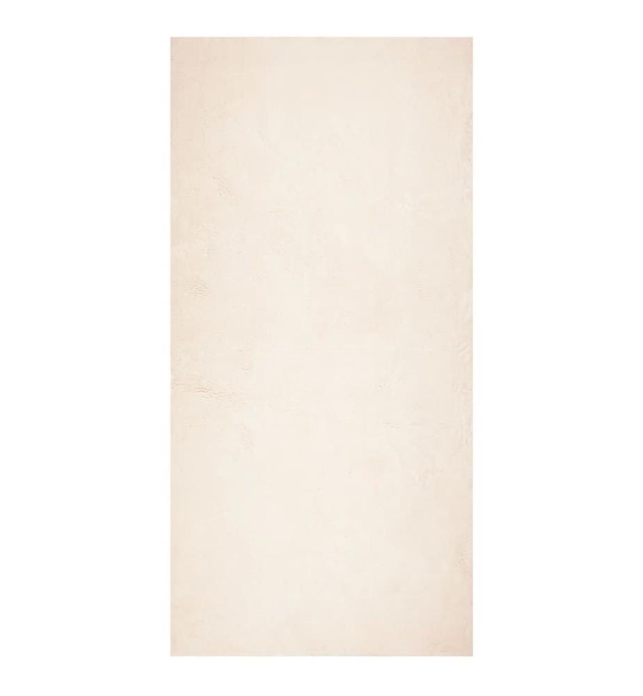 Tapis à poils courts doux et lavable beige 100x200 cm