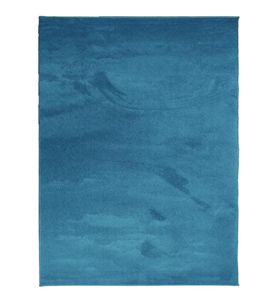 Teppich OVIEDO Kurzflor Türkis 240x340 cm