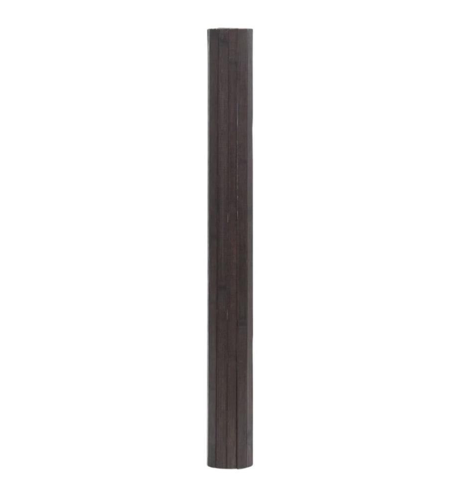 Teppich Rechteckig Dunkelbraun 100x200 cm Bambus
