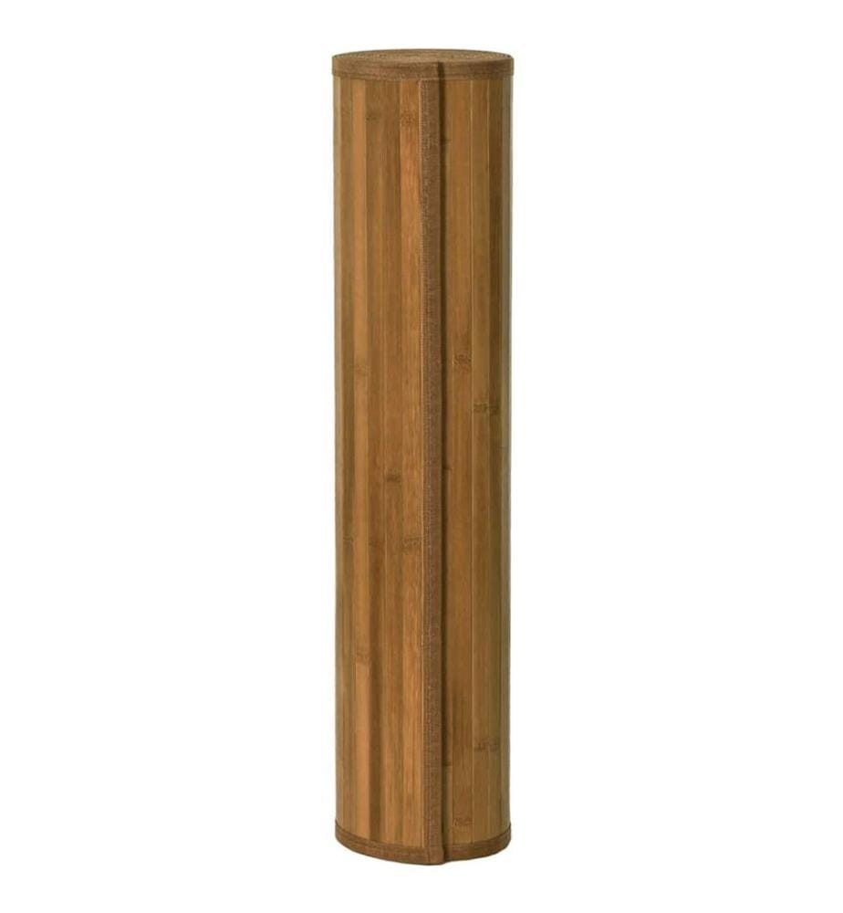 Teppich Rechteckig Braun 80x200 cm Bambus
