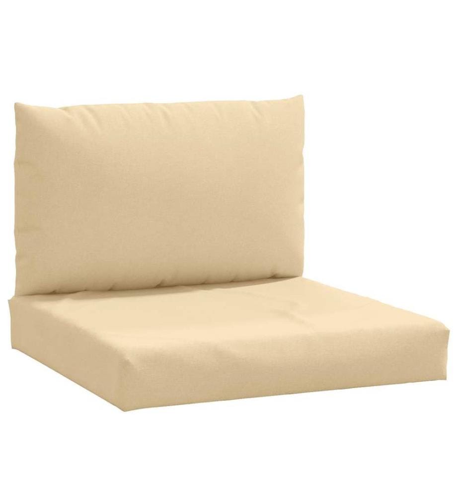 Palettenkissen 2-tlg. Melange Beige Stoff