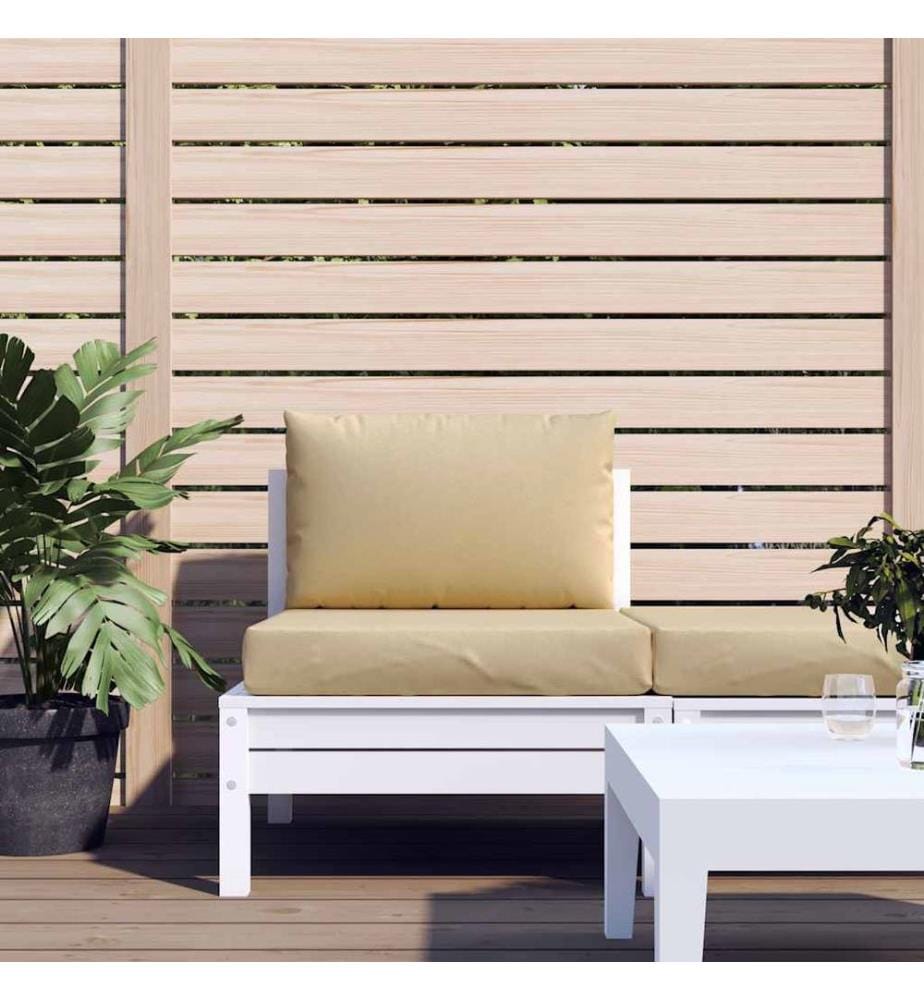 Palettenkissen 2-tlg. Melange Beige Stoff