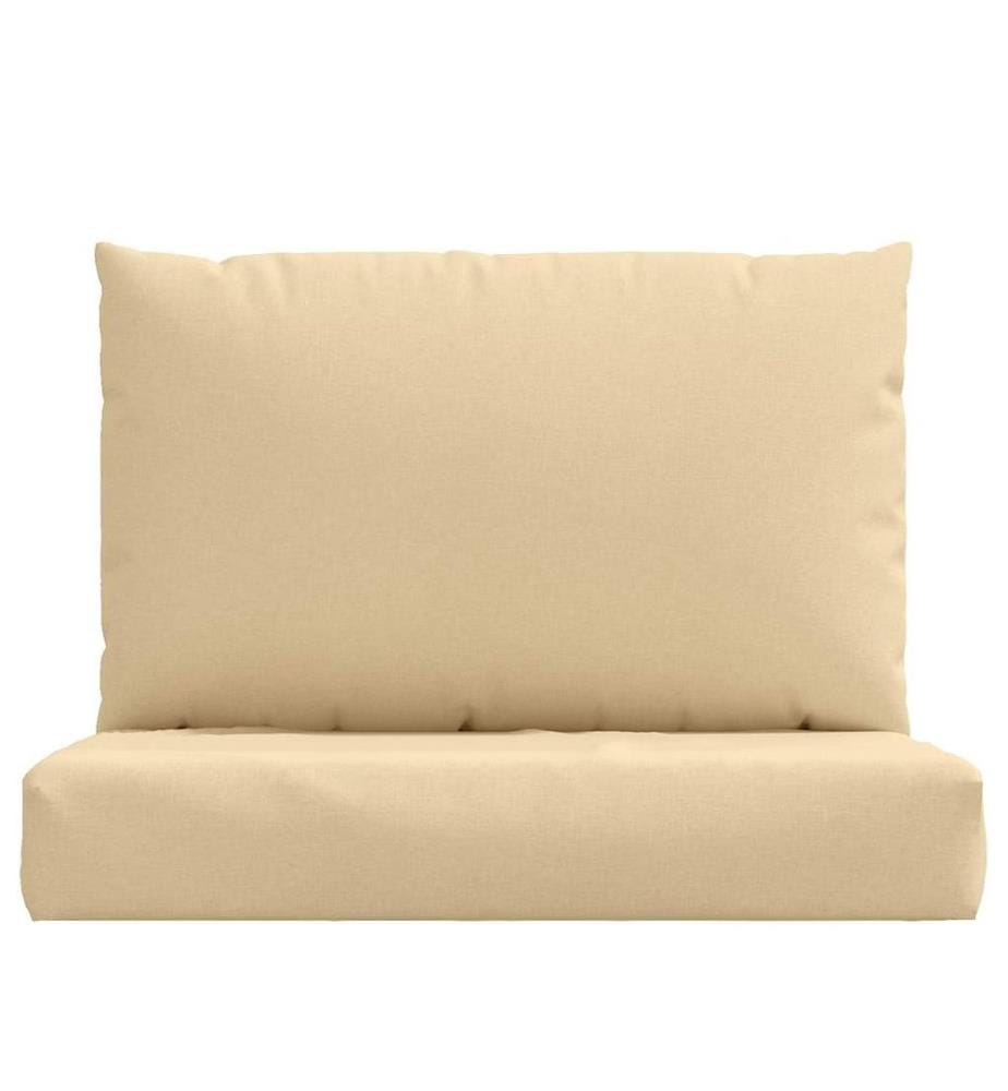 Palettenkissen 2-tlg. Melange Beige Stoff