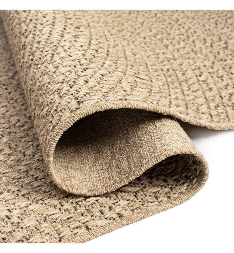 Teppich ZIZUR 100x200 cm Jute-Optik Indoor und Outdoor