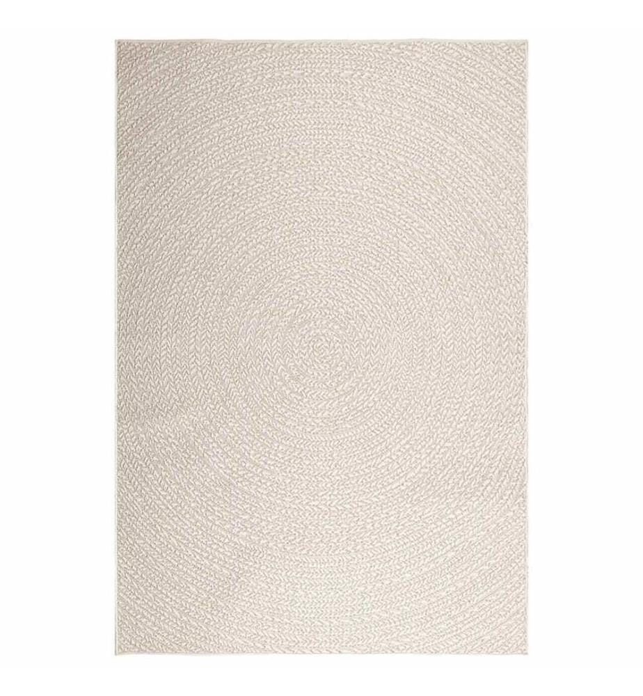 Tapis ZIZUR crème 160x230 cm aspect de jute intérieur extérieur