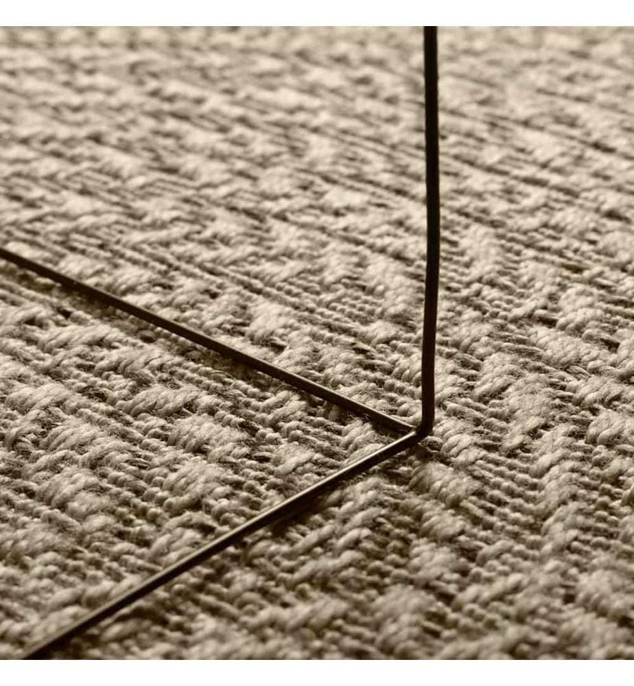 Tapis ZIZUR beige 140x200 cm aspect de jute intérieur extérieur