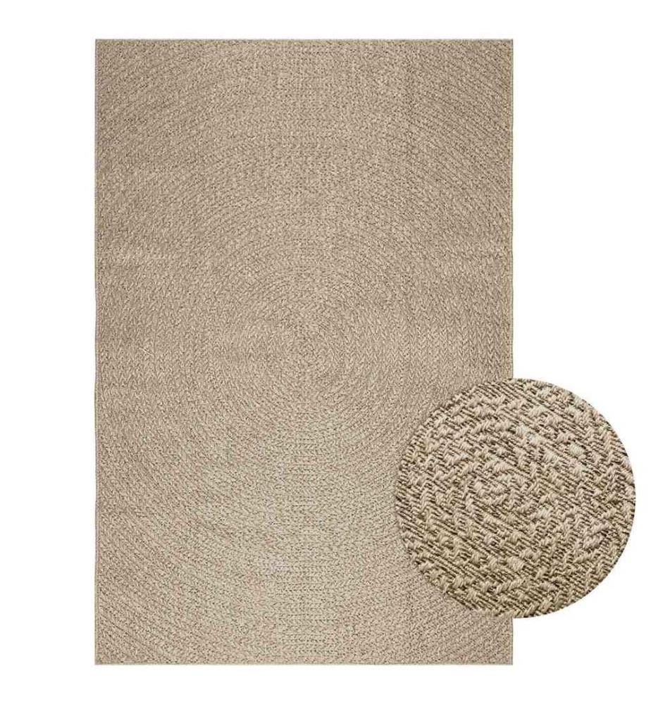 Tapis ZIZUR beige 160x230 cm aspect de jute intérieur extérieur
