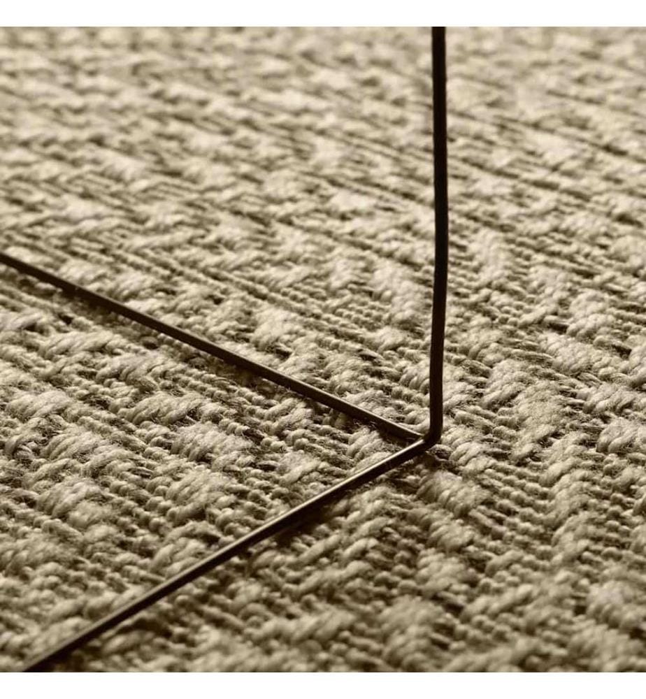 Tapis ZIZUR beige 160x230 cm aspect de jute intérieur extérieur